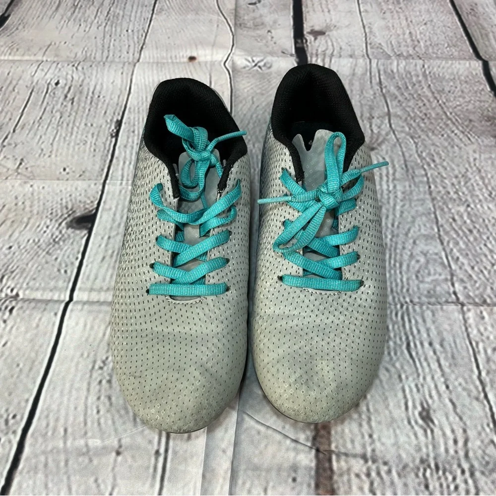 DSG Speed Viper Youth Soccer Cleats Size 3 Gray Teal